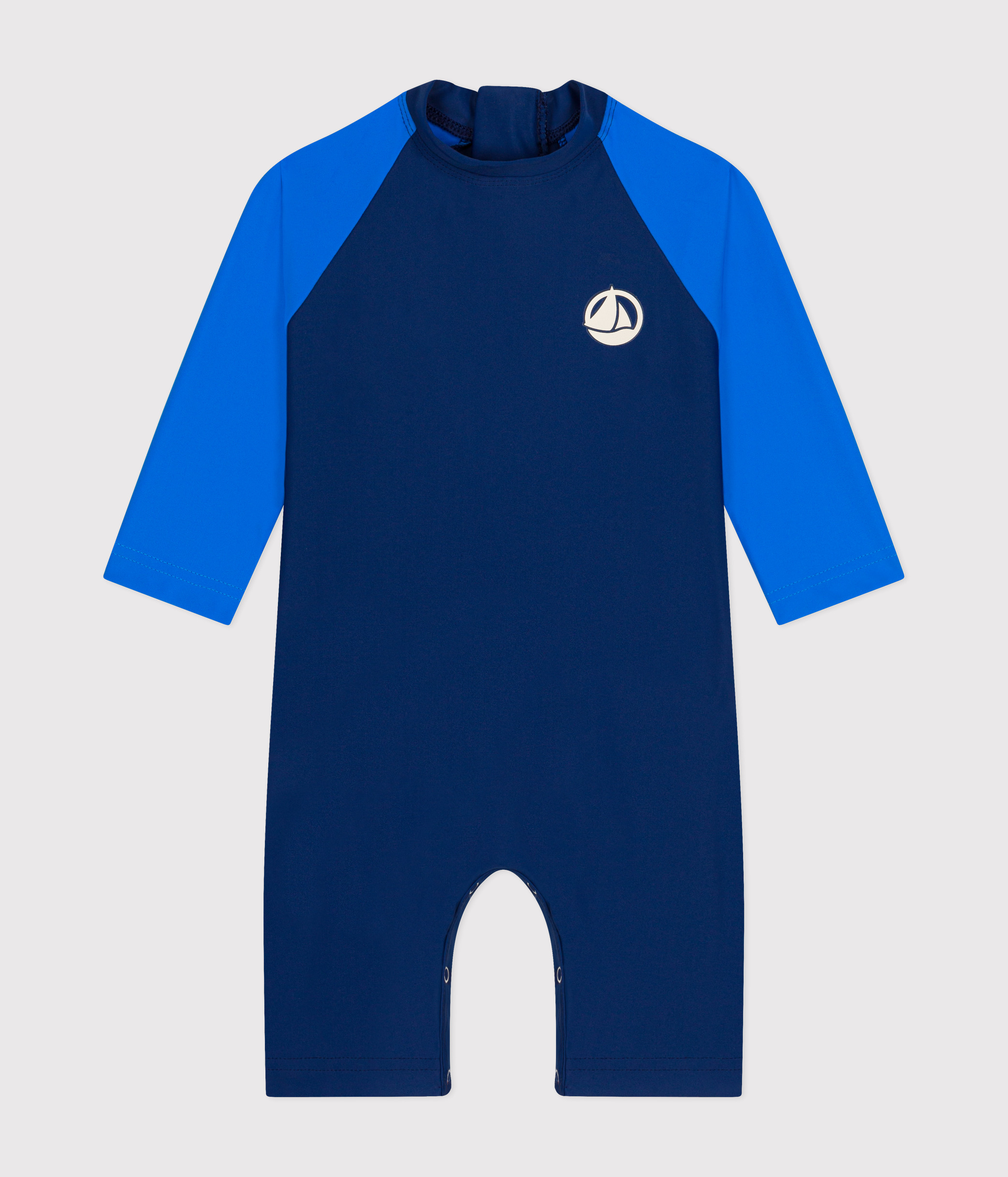 Babies' UV-protect swimming onesie MEDIEVAL/SURF Petit Bateau