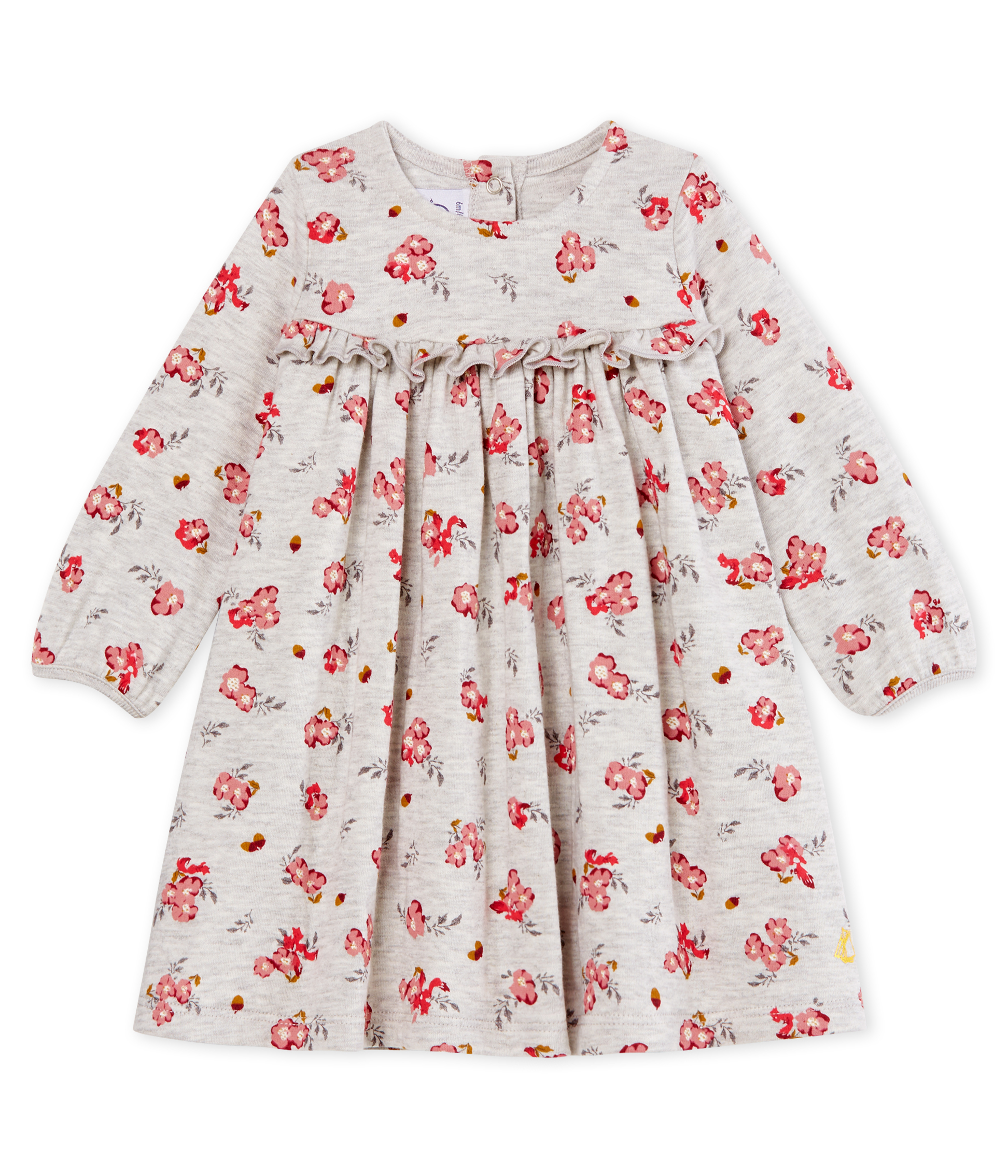 Baby Girls' Long-Sleeved Print Dress
