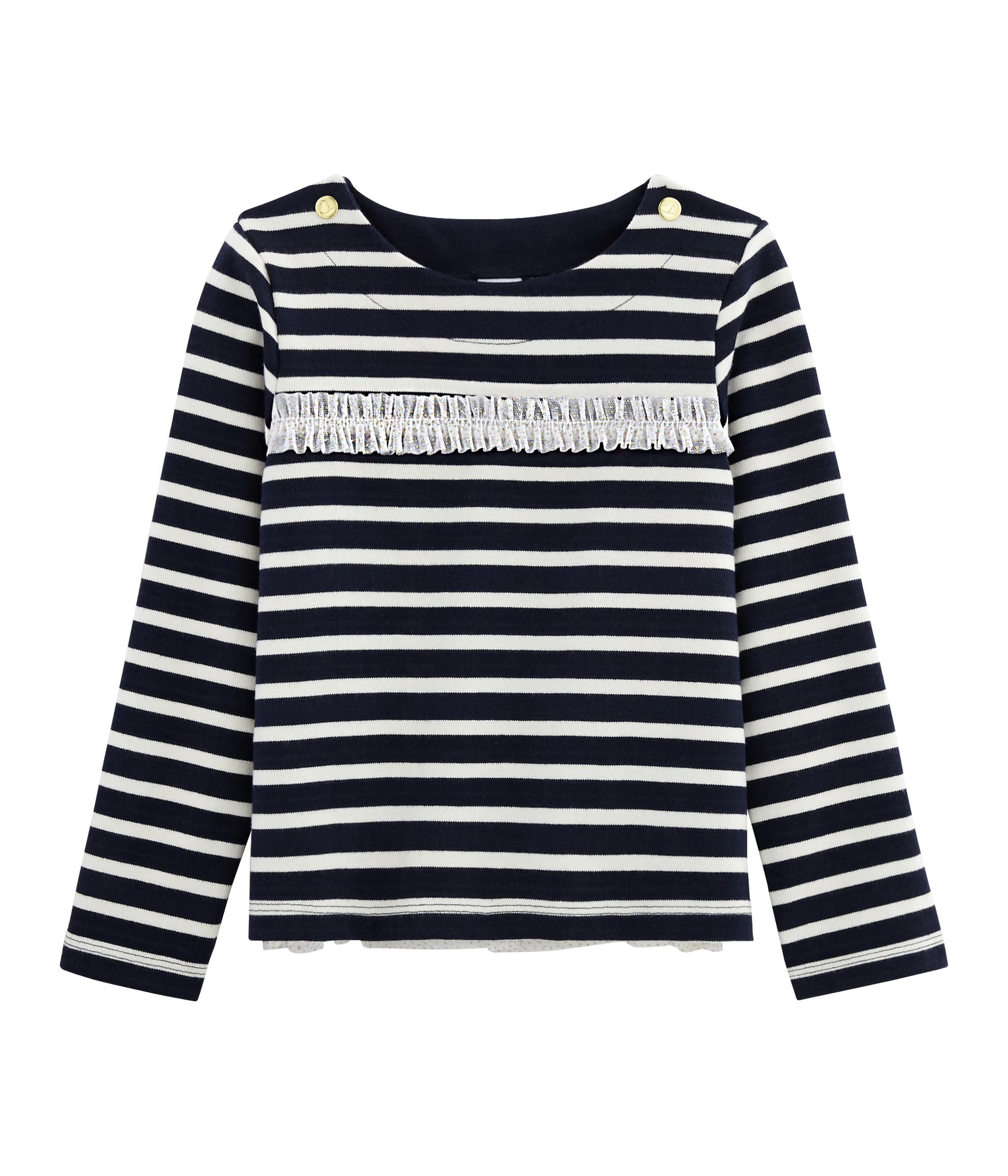 Girl's Long-sleeved Sailor Top