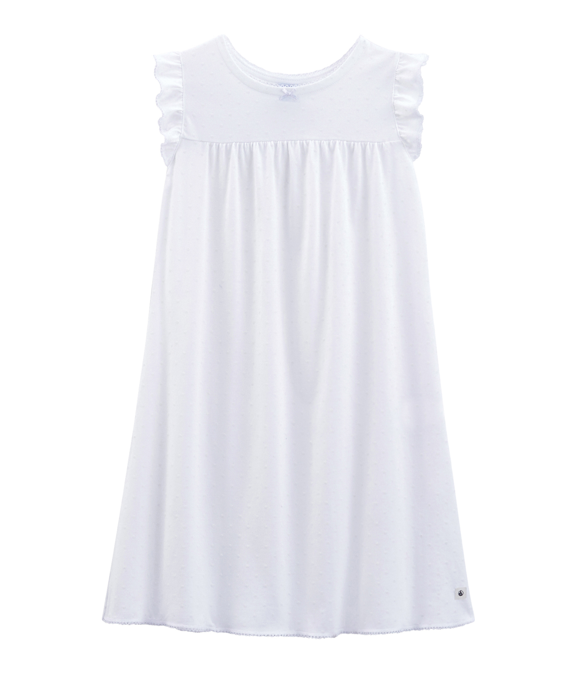 girls white cotton nightdress