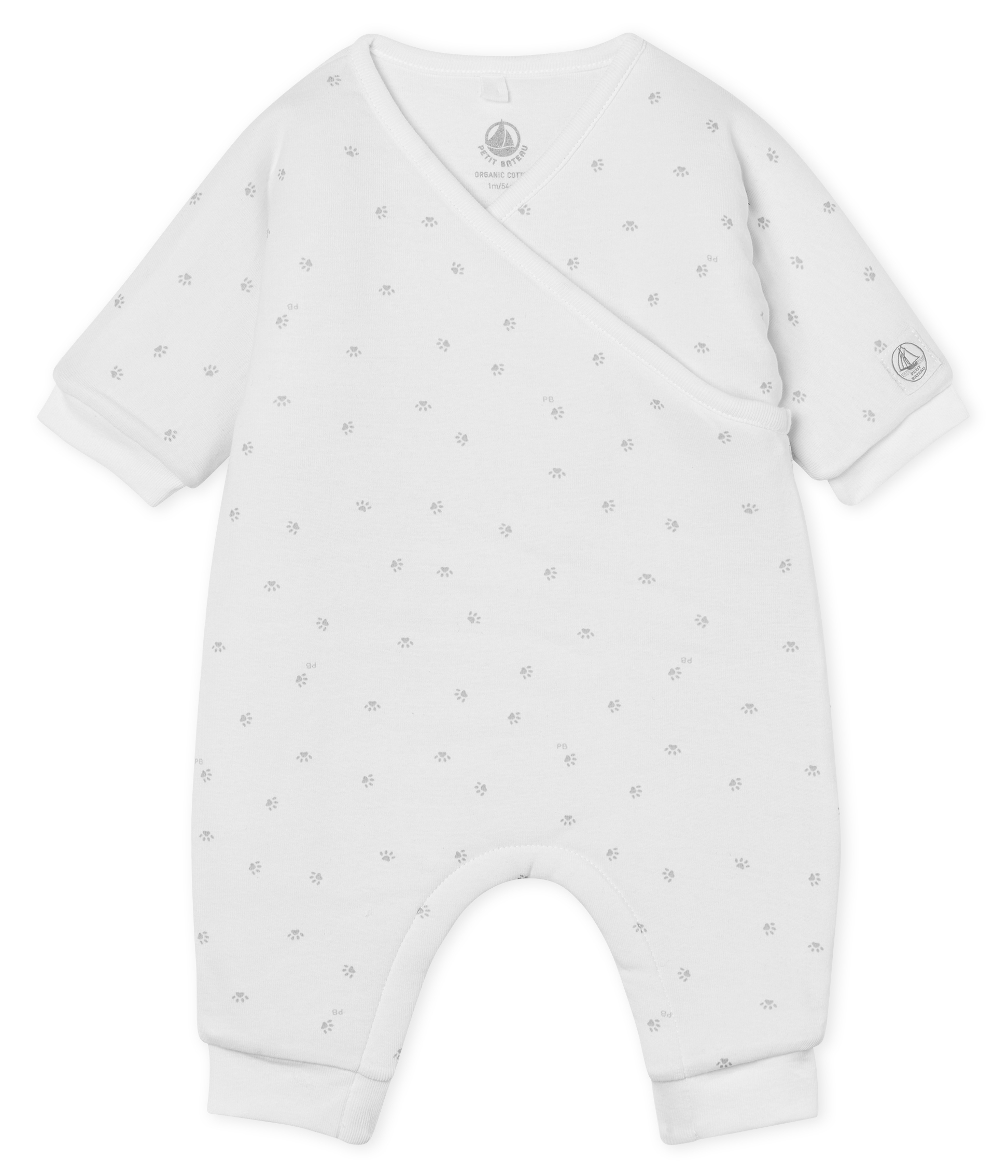 Babies' Long Jumpsuit in Padded Rib Knit