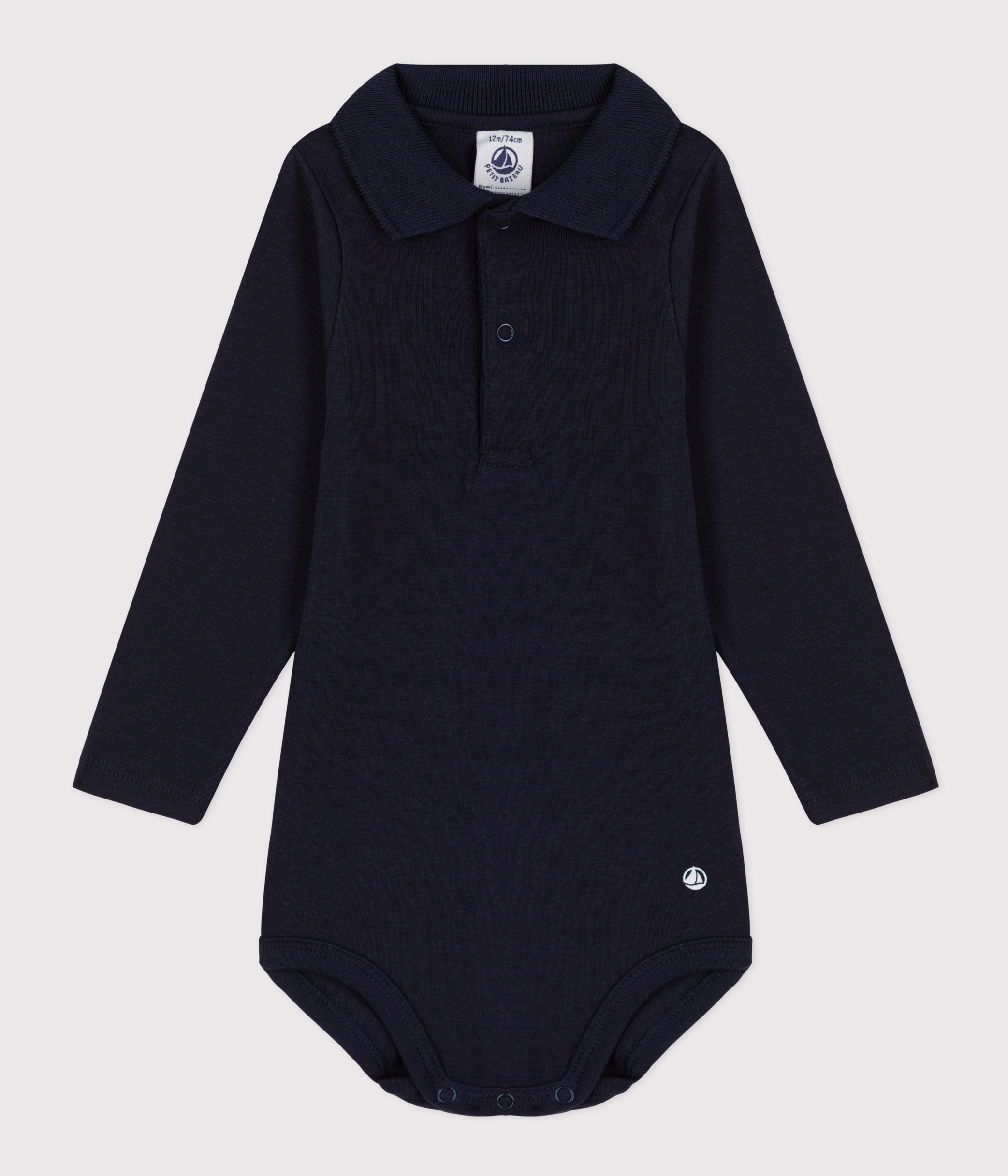 Body Bébé Benetton Manches Longues Blanc - Taille 0-3 Mois - Occasion Très Bon état